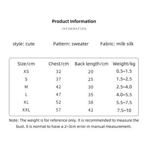 Soft Polyester Fiber Pets Wearing Clothes 32cm Warm Dog Coats