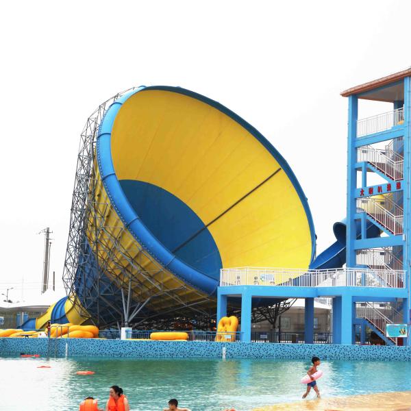 Strong Large Tornado Fiberglass Water Slides SGS CE Certificate for Water Park