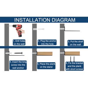 Powder Coated L Shape Shelf Bracket Hidden Steel Brackets for Shelves 0.2Inch