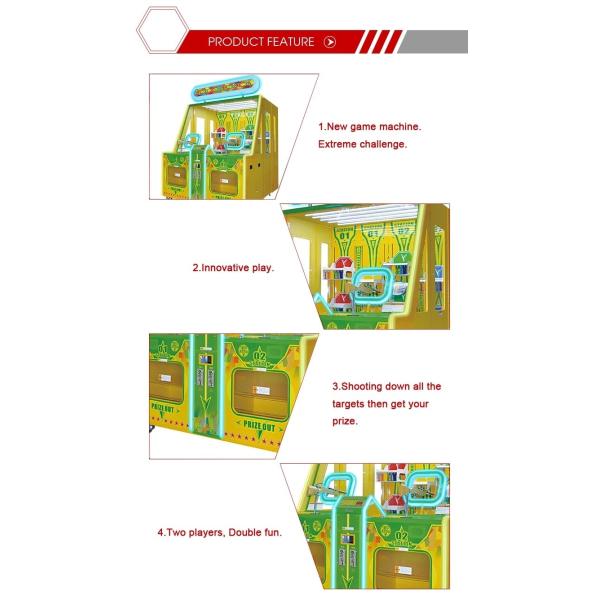 Metal Indoor Arcade Shooting Game Gift Vending Machine