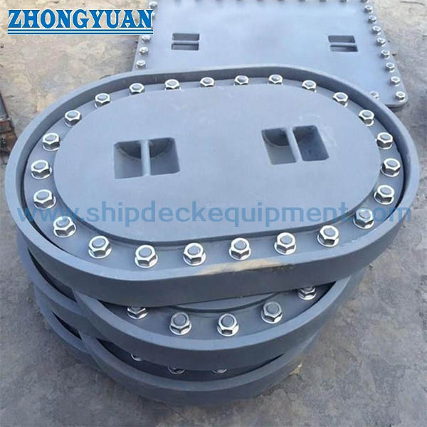 JIS F 2304 Type C Sunk Multi Bolt Oval Hatch Cover Marine Outfitting