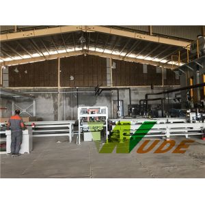 Servo Motor Driving Double Sided Synchronous Laminating Line Hot Press Machine