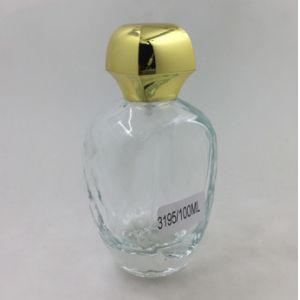 Gradient Glass Collectible Perfume Bottles Aluminum Sprayer With Golden Caps