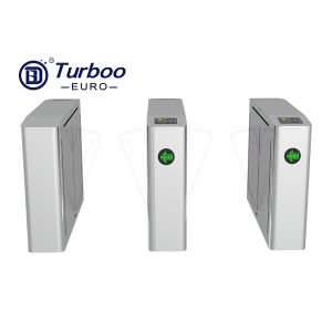 SUS304 Access Control Turnstile Gate Optical Stainless Steel Waist Height