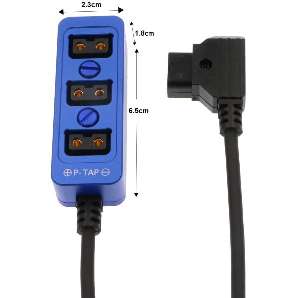 Screw Threads D Tap Female Splitter Cable For ARRI RED Z CAM