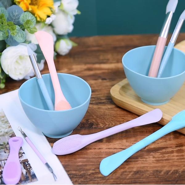 Buy Makeup Tools Set Facial Mixing With Spatula Applicator Silicone Mask Bowl at wholesale prices