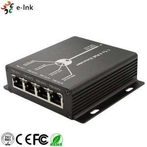10M 100M 1 To 4 Poe Extender with IEEE 802.3af Power over Ethernet
