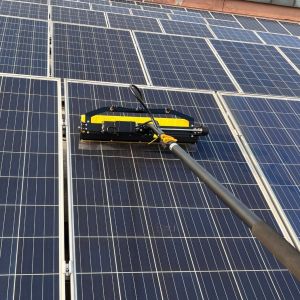 Water Fed Window Cleaning Brush with Telescopic Rod and Solar Panel Cleaning