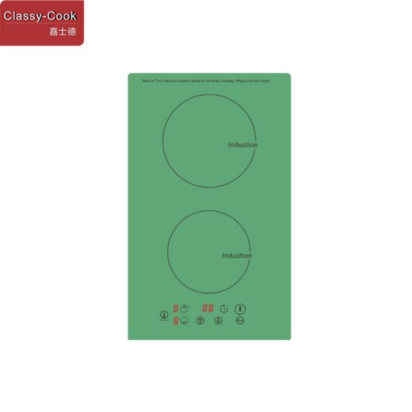 Buy 220V~240V Double Induction Cooktop For Pink Marble Countertop at wholesale prices