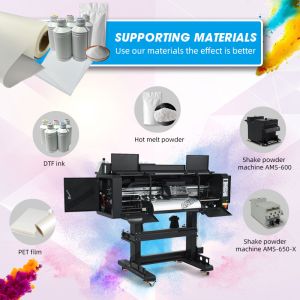 A1 60cm Dtf Printer Roll To Roll Machine All In One Model White Ink Circulation