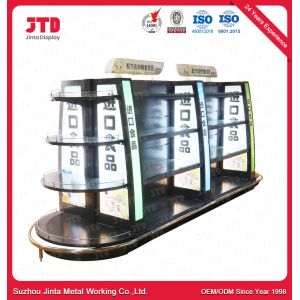 1200mm Supermarket Display Shelving Steel Q195 3 Sided Shelf