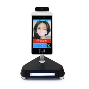 Vertical Human Body Temperature Infrared Thermometer Face Recognition For