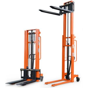 Quality hydraulic system Hand Stacker with the load capacity of 1T for sale