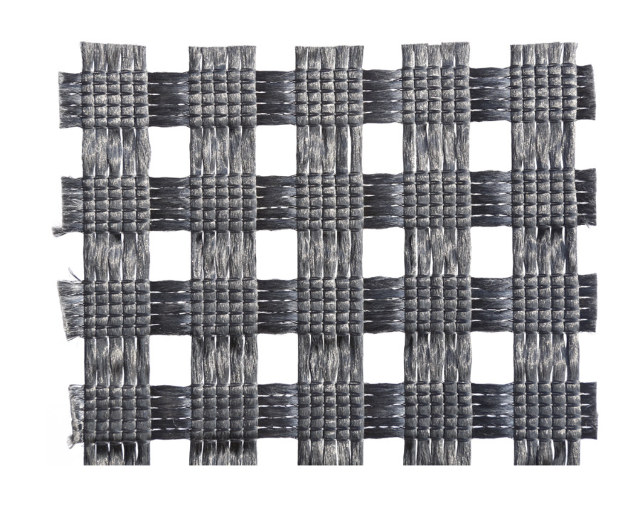 China Warp Knitted Grid Mesh Size 50.8mm Polyester Biaxial Geogrid Base Reinforcement Of Unpaved And Paved Roads on sale