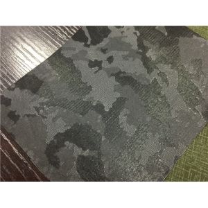 Camo / Leopard Print Synthetic Leather Fabric 0.15mm Dupont Paper Coated For