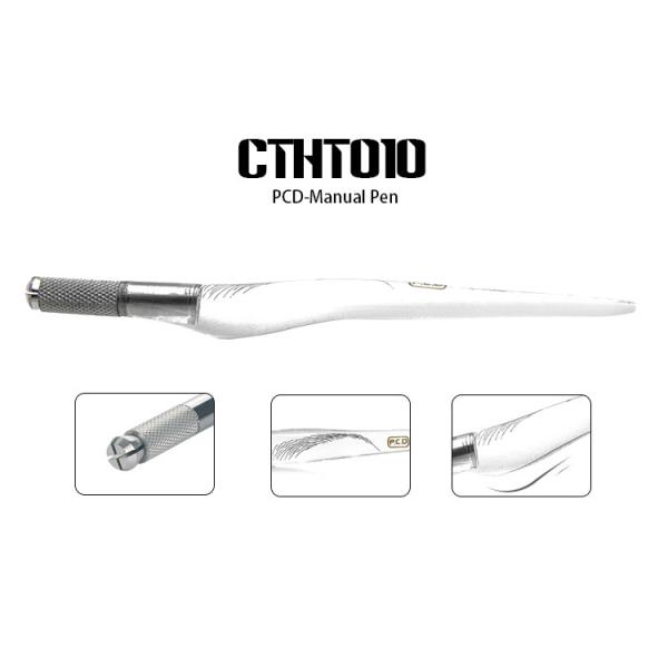 Transparent Popular Disposable Permanent Makeup Tattoo Manual Pen For Eyebrow lip