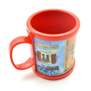 Eco-friendly Custom Plastic Mug With Printing Logo Wrapped For Brand Advertisement Promotional Gifts