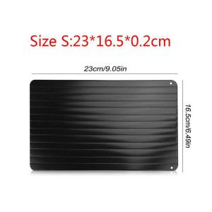6mm Kitchen Rapid Thaw Plate Aluminium Defrosting Tray