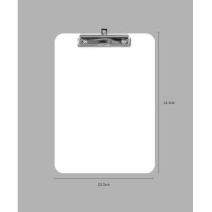 ODM White Nursing Hospital Office Clipboards 22.5*31.5cm Writing Clip Board