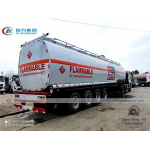 4 Axle 60000L Carbon Steel Q235 Fuel Tanker Truck