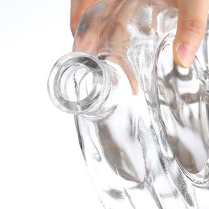 Super Flint Glass Hot Stamping 750ml Vodka Whiskey Gin Brandy Tequila Rum Glass