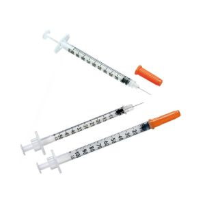 Quality CE ISO Disposable Insulin Syringe With Retractable Needle 1ML for sale