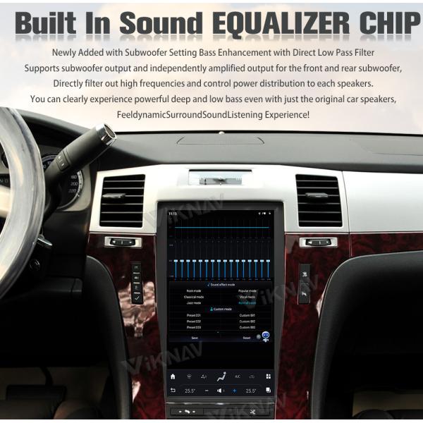 Viknav Car Radio For Cadillac Escalade (2008-2012) 13.6 inch Android Auto Car Radio Upgrade Wireless CarPlay Stereo