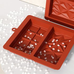 MHC Chocolate Molud Bar Thick Silicone Cake Tools Chocolate Bar Molds Deep