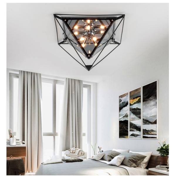 minimalist ceiling lamp personality lamps aisle hotel cafe glass diamond creative