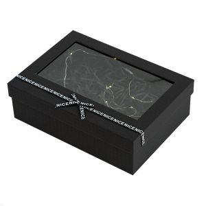 Luxury Window Gift Box with Ribbon - Custom Rigid Packaging