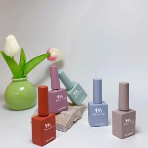 Custom Logo Nail Gel Polish Empty Bottle Rose Gold Nail Polish Bottles