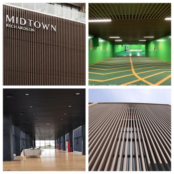 WPC Wall Panel for Mall 3D Insulated Slat Wood Indoor Interior PVC Decorate Nano Sheet