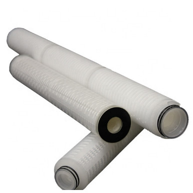 Buy PP / PTFE / PES 10 Inch 0.1 Micron Pleated Filter Cartridge For Water Treatment at wholesale prices