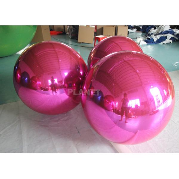 Buy Air Sealed Hanging Silver / Gold / Magenta Ball Inflatable Mirror Ball Mirror Balloon Giant Mirror Sphere For Decoration at wholesale prices