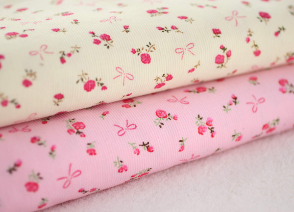 Good soft Floral Stretch Corduroy Fabric Cloth For Baby Children 1