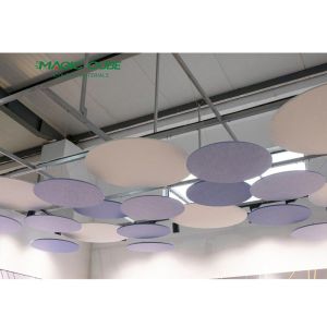 Meeting Room Soundproofing Polyester Ceiling Insulation With Customized