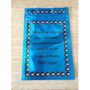 7H Blue Potpourri Aluminium Foil Bag Herbal Incense Non-toxic
