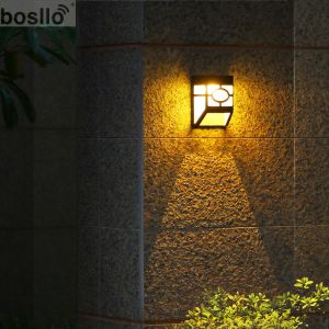 Outdoor Lighting Solar Wall Lights with 2V 100W 0.2W Monocrystalline Silicon