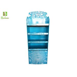 Retail Cardboard Greeting Card Display Racks Only One Touch To Assemble