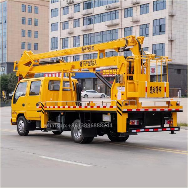 I Suzu Double Row Folding Arm Aerial Work Truck High-Altitud Qperation Truck Aerial Platform Truck