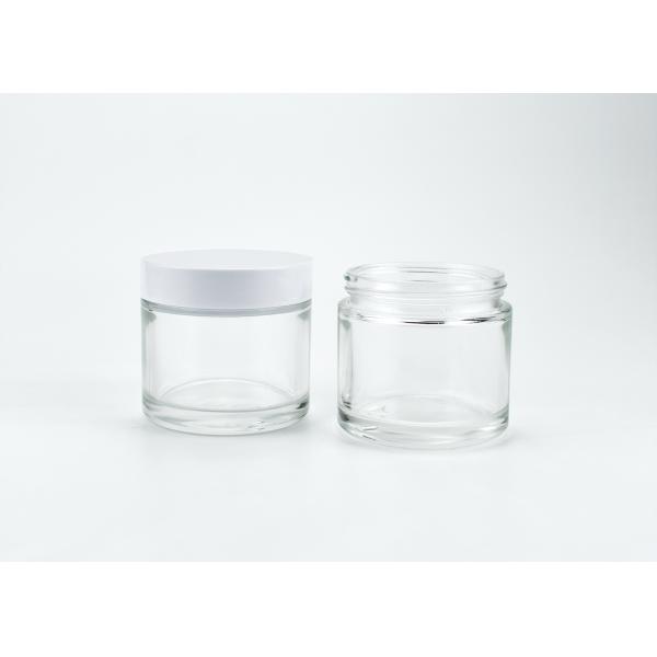 Wholesale 4oz 120mlcylindrical clear glass cosmetic jar for personal care products, eco friendly glass packaging factory