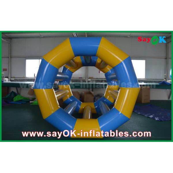 Inflatable Water Tunnel Yellow / Blue Funny Rolling Inflatable Water Toys