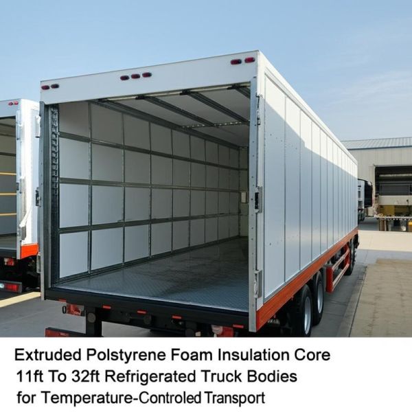 Buy Extruded Polystyrene Foam Insulation Core 11ft To 32ft Refrigerated Truck Bodies for Temperature-Controlled Transport at wholesale prices