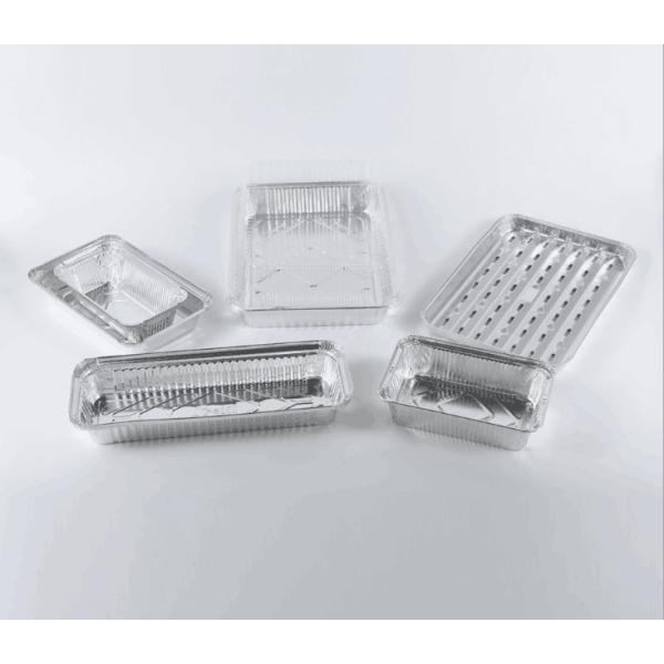 Buy Disposable Rectangular Turkey Chicken Roast Aluminum Foil Serving Tray at wholesale prices