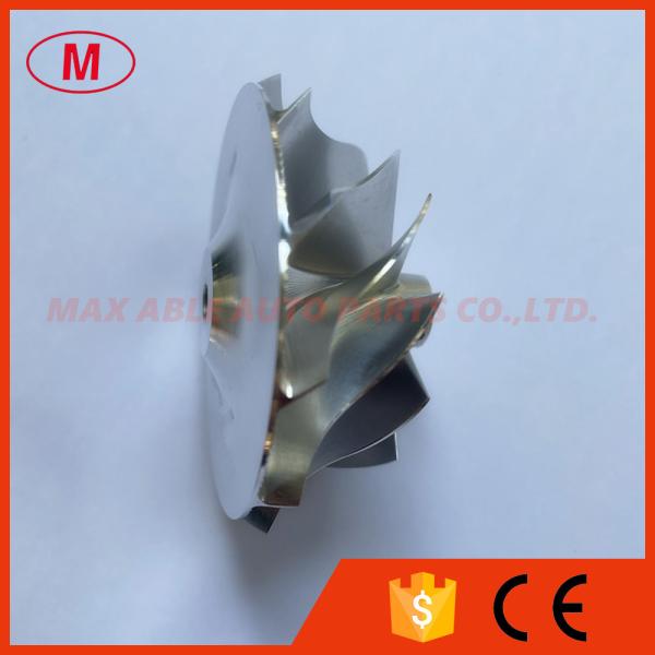 TD04H 19T 46.02/58.00mm 11+0 blades Small Nose, Slim Hub Turbocharger milling/aluminum 2618/billet compressor wheel