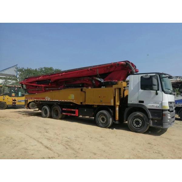 Buy 2019 Sy 56m Concrete Pump Truck Concrete Boom Pump with Semi-Dry Shotcrete Capability at wholesale prices