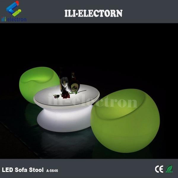Illuminated multicolor change outdoor led light coffee table