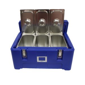 Cold Drinks 25L Insulated Food Transport Box Smooth Rotational Stackable