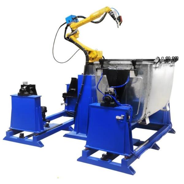 Buy Galvanized Steel Big Rubbish Bin Welding Robot Unit at wholesale prices