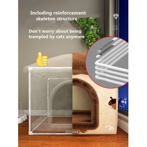 Heated Cat House Warm And Anti Collapse Indoor Heated Cat House Super Big Cat